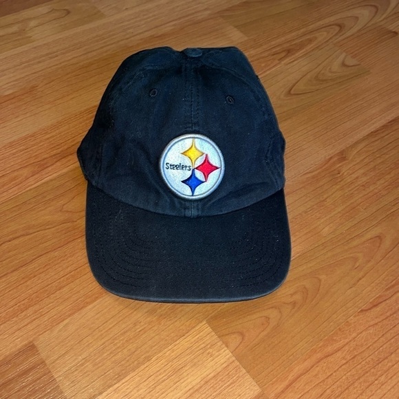 Mens Pittsburgh Steelers '47 Brand Black Cleanup fitted Hat size Large - Picture 2 of 7